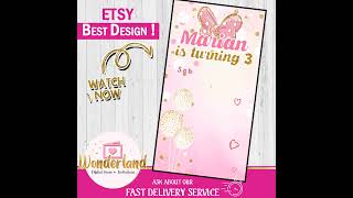 minnie mouse invitation,  minnie bowtique invitation, invitacion de minnie mouse, video invitacion