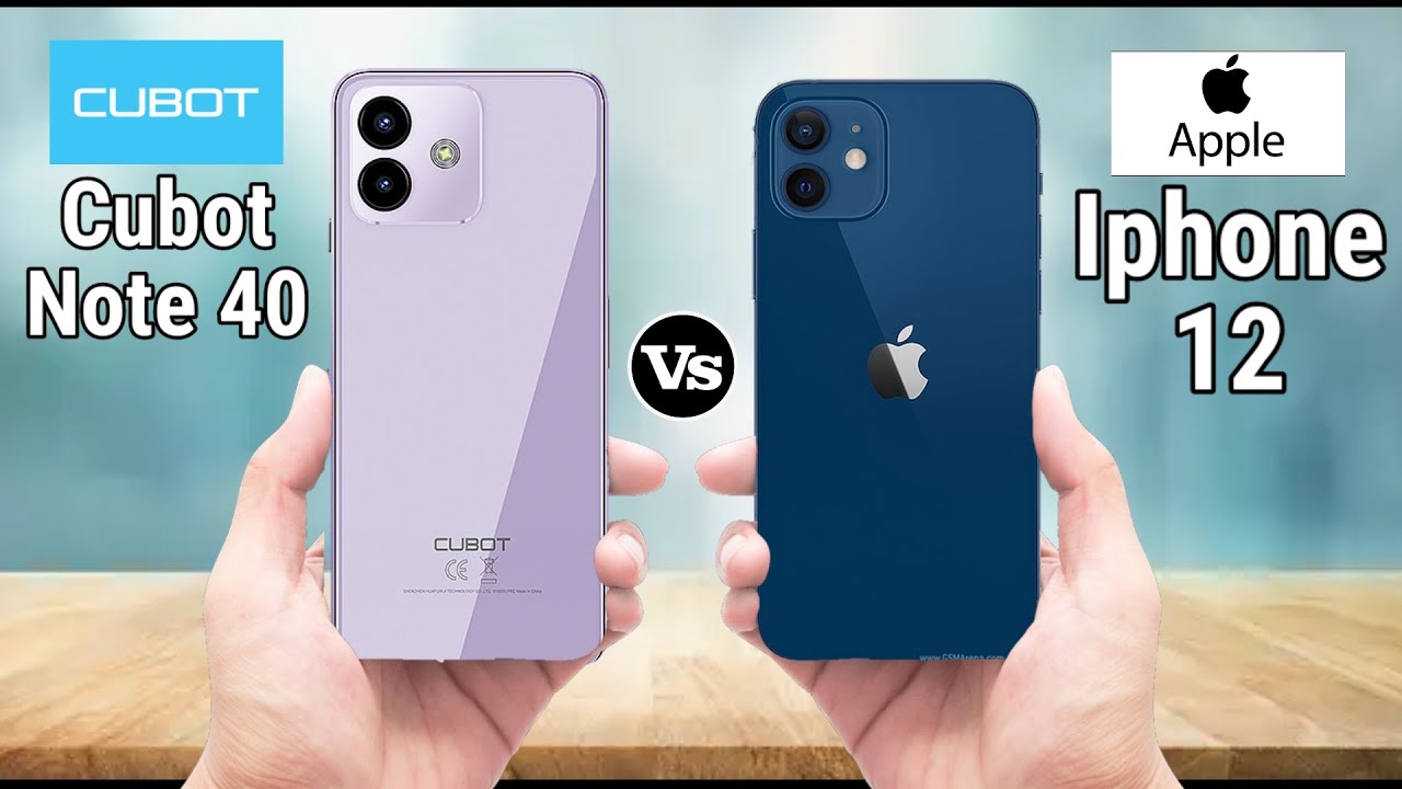 Cubot Note 40 Vs iPhone 12 #Pn52tech. 