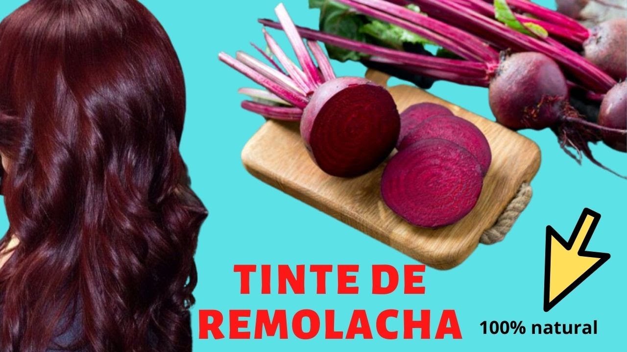 Reflejos rojizos en tu cabello con remolacha ¡Tinte 100% natural! - YouTube