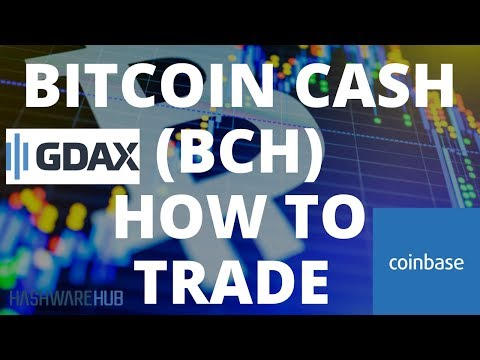 Bitcoin Cash (BCH) - On GDAX u0026 Coinbase - Know how to trade it