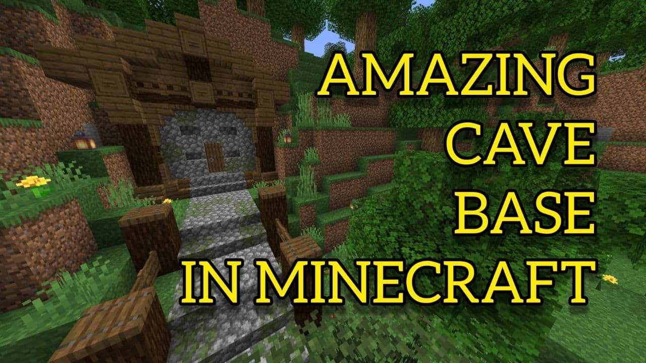 Minecraft: How to Build an Amazing Cave Base in Minecraft // Minecraft ...