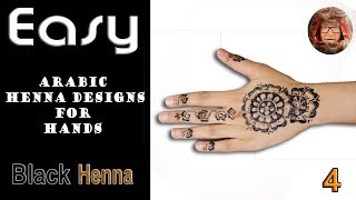 #4: One of the Best and Easiest Arabic black Henna Design for Full Hand - 2018 screenshot 1