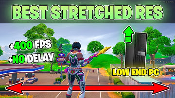 The *BEST* Stretched Resolution in Fortnite Chapter 4 Season 4! (FPS Boost & 0 Input Delay 🔧)