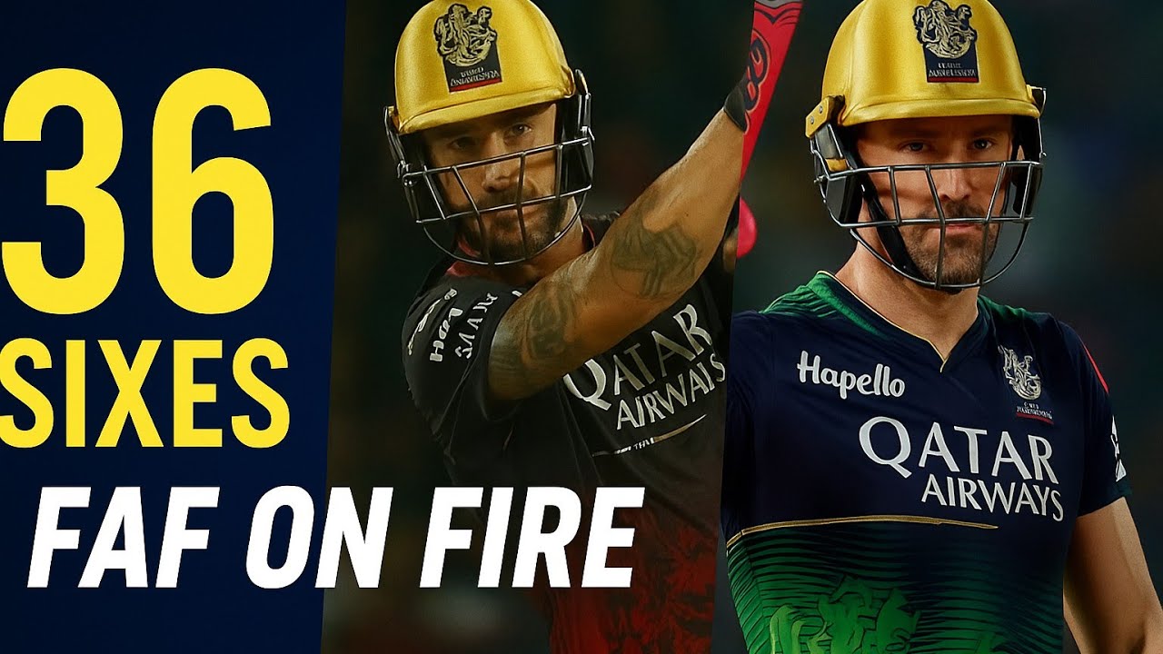 Faf Du Plessis: The Man Who Conquered IPL With 36 SICKENING Sixes 💪🦸