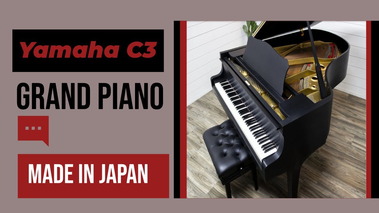 Yamaha C3 Grand Piano | Conservatory Piano Built in 1969