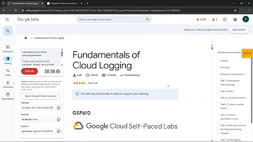 Fundamentals of Cloud Logging | GSP610 | #quicklab