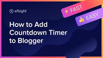 How to Add Countdown Timer to Blogger