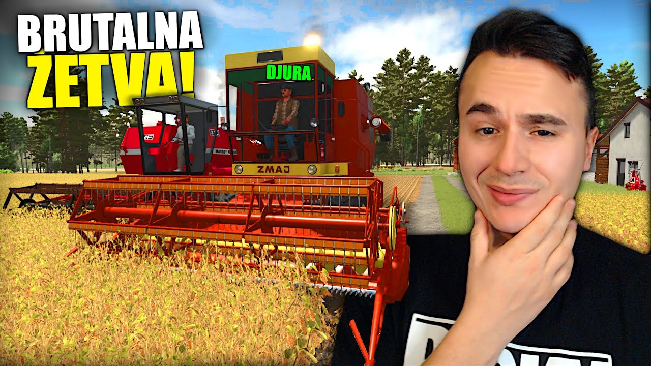 NAJVECA ZETVA DO SADA !! Farming Prezivljavanje EP54 w/Djura