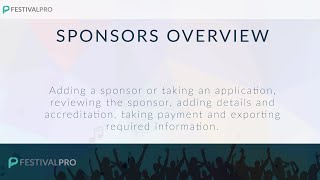 Sponsors Default Workflow