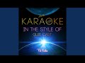 Back To Black Karaoke Version 