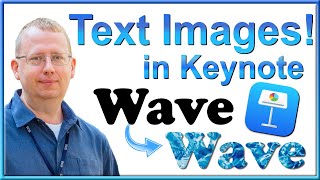 How to add PICTURES inside TEXT  in Apple's Keynote - 1 Minute Tip
