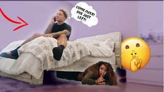 SPENDING THE NIGHT In My Boyfriends House Without Him Knowing!! ** EXPOSED! **