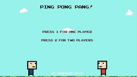 Unity 2D Game Demo - Ping Pong Pang !