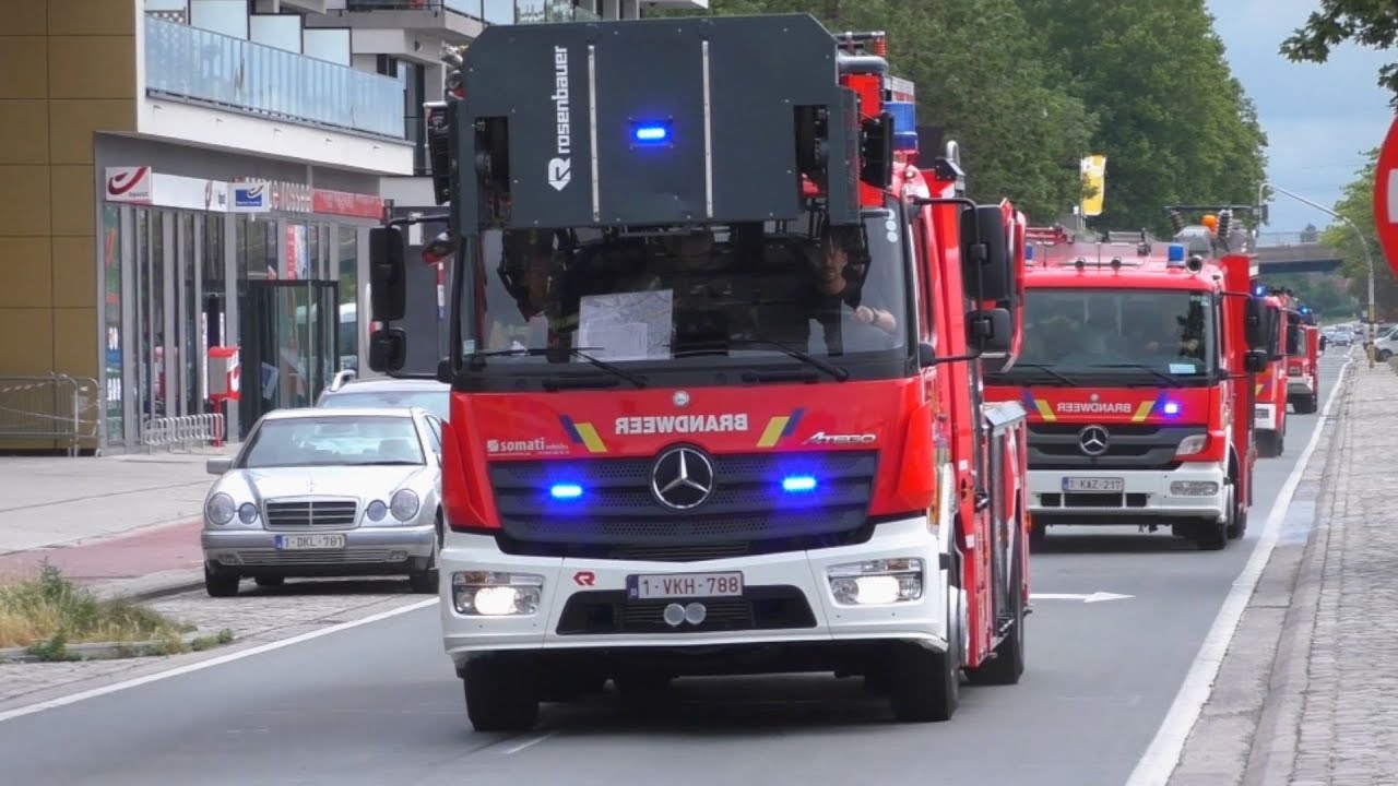 [Airhorn] 2X Groot Brandvertrek - Brandweer Gent zone Centrum met spoed