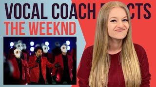 Vocal Coach Reacts Super Bowl Halftime Show 2021 | The Weeknd