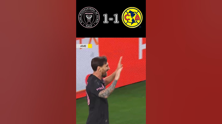 Inter Miami FC vs Club America 2 x 2 (3 - 2 Pens)| Messi First Goal in 2025 #shorts #football #messi