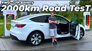 2000 km Road Test: Tesla Model Y RWD with LFP Battery - How Did It Hold Up?