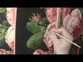 Рисуем листья розы. Полное видео. Часть 1. How to paint a rose leaves.