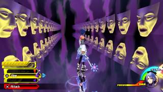 Kingdom Hearts Birth By Sleep: Magic Mirror vs Aqua Boss Fight (PS3 1080p) screenshot 5