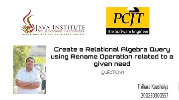 DBMS1 | QUESTION 41 | Relational Algebra Query using Rename Operation related to a given need