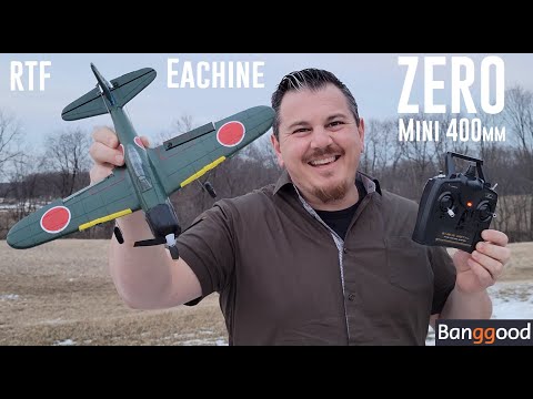 Eachine - A6M Zero - 400mm RTF - Unbox & Maiden Flights - YouTube