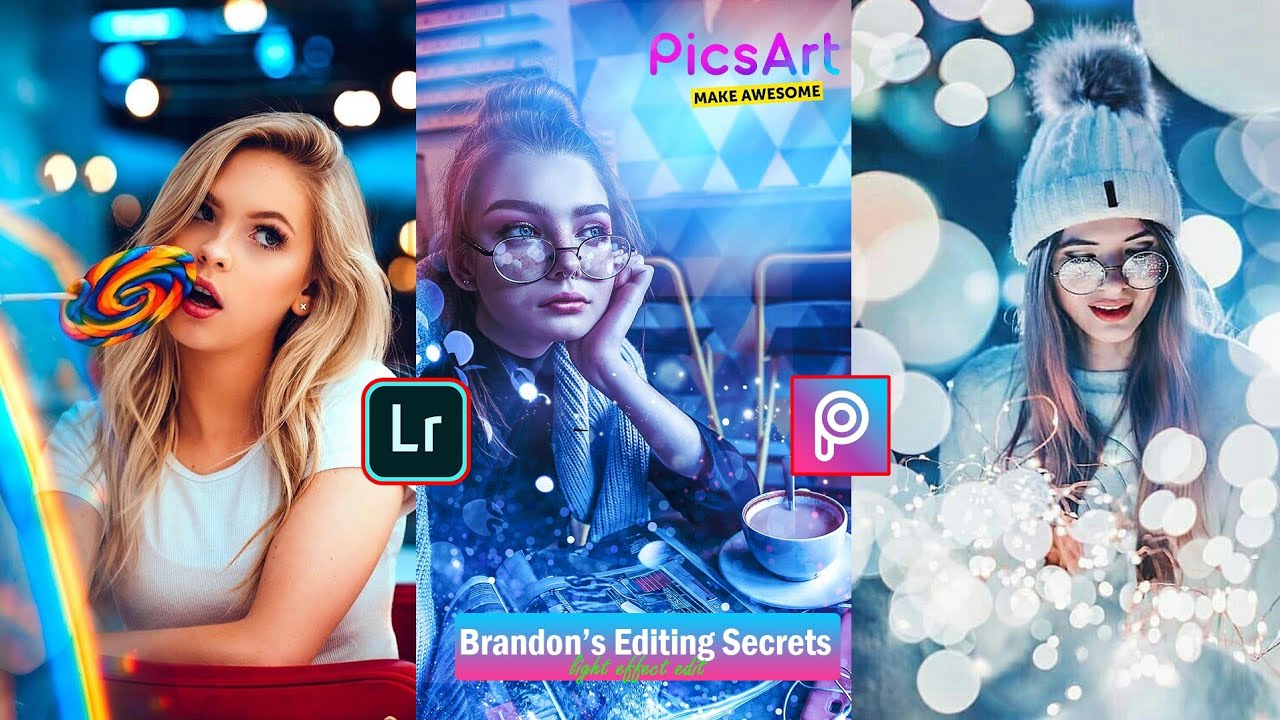 Picsart Light effect editing Lightroom Mobile Tutorial Picsart