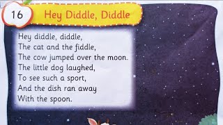 Hey Diddle Diddle Jr Kg Poem Rhymes & Songs S&D Teacher