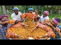 Inside mutton biryani  full goat mutton cooking with stuffed biryani  mutton inside biryani recipe