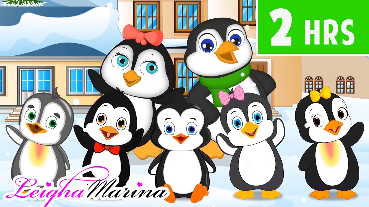Five little penguins went out one day  More Kids Songs  Nursery Rhymes