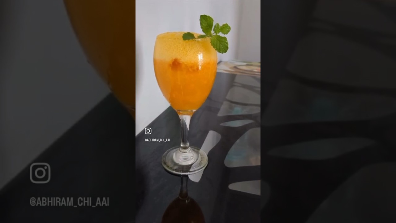 Mango sunset mocktail for summers 🥂 