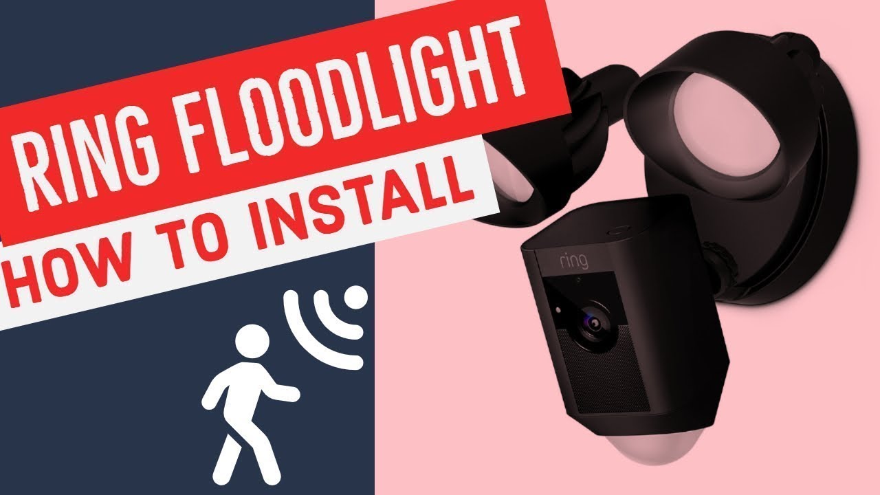 How to install a Ring motion activated floodlight camera YouTube