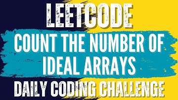 LeetCode : 2338. Count the Number of Ideal Arrays💛🖤 Solution link👇🏻🔗 #leetcode #java #subscribe