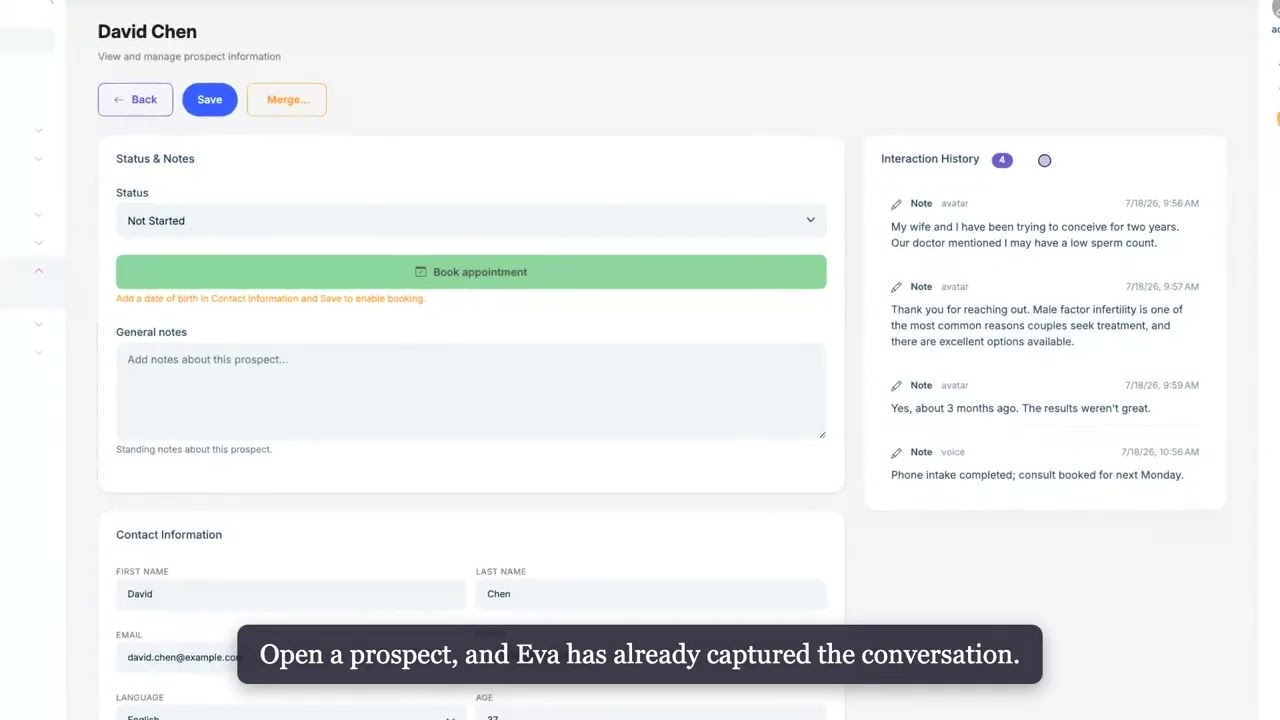 Every lead, in one prospect pipeline