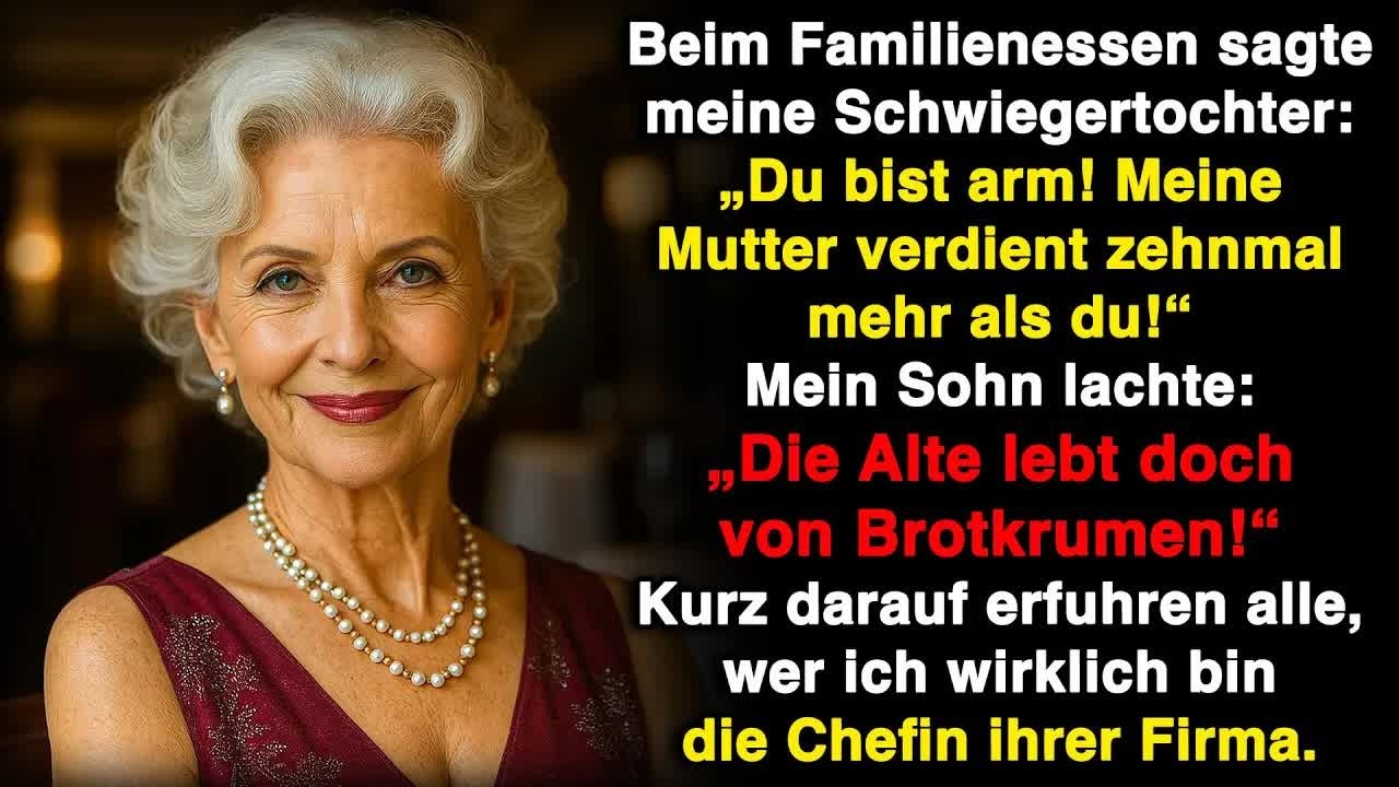 Meine Schwiegertochter lachte： „Du bist arm!“  Doch als sie die Wahrheit erfuhr, wurde sie blass