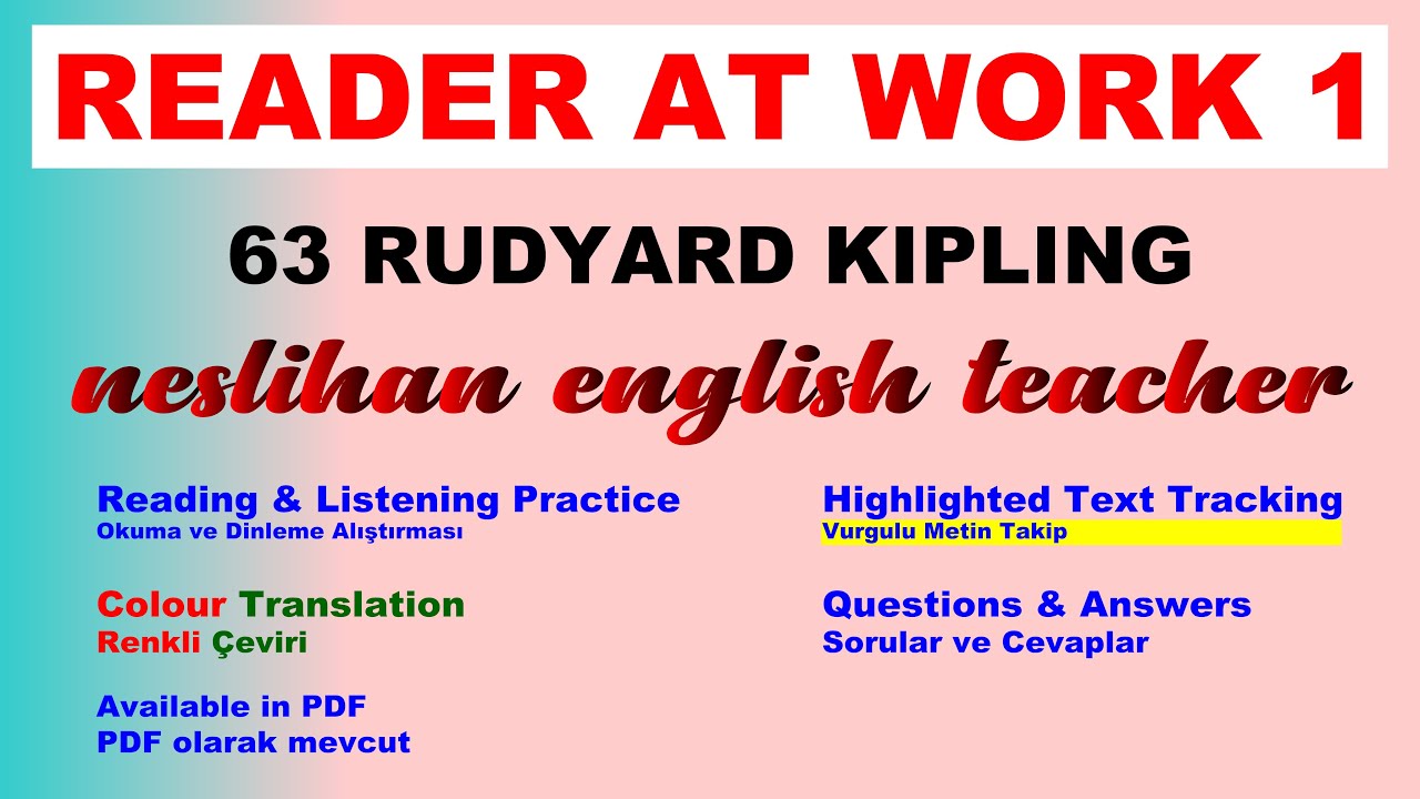 63 - Reader at work 1 - 63 Rudyard Kipling - #gradedreader ...