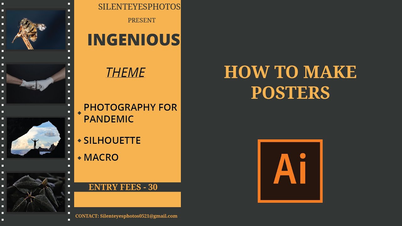 How to make posters in Adobe Illustrator - YouTube