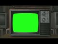 Vintage tv green screen template  the green visuals