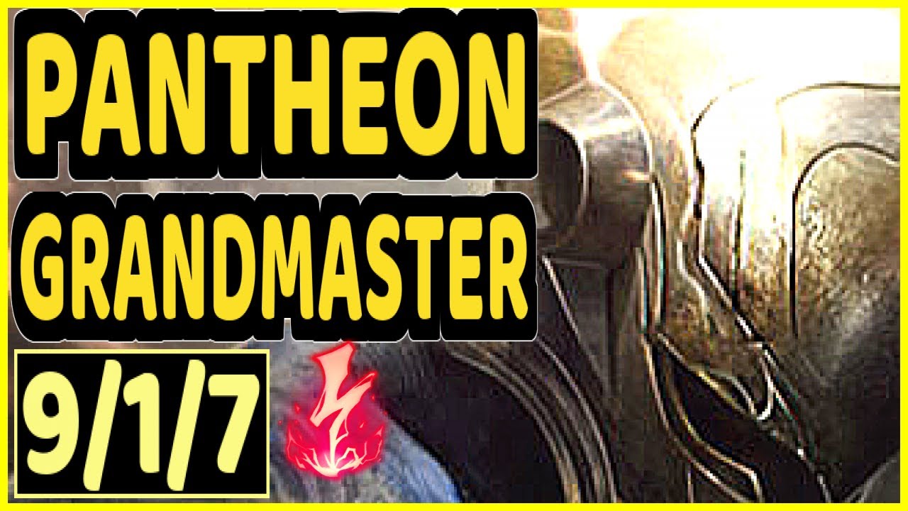 KEEGUN (PANTHEON) - 9/1/7 KDA GAMEPLAY - NA Ranked GRANDMASTER