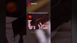 Bro's rifle gonna need passport to shot 😂 #anime #animeshorts #weeb