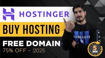How To Buy Hostinger Hosting With Free Domain 2025 | Buy Hostinger Hosting 2025 | 75% OFF