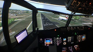 180 degree projector curved screen by Immersive display pro -Prepar3D V4.1 out side view