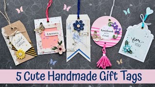 5 Cute Handmade Gift Tags/ Easy Gift Tag Making Ideas
