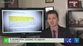How does ibuprofen impact those with coronavirus? | VERIFY