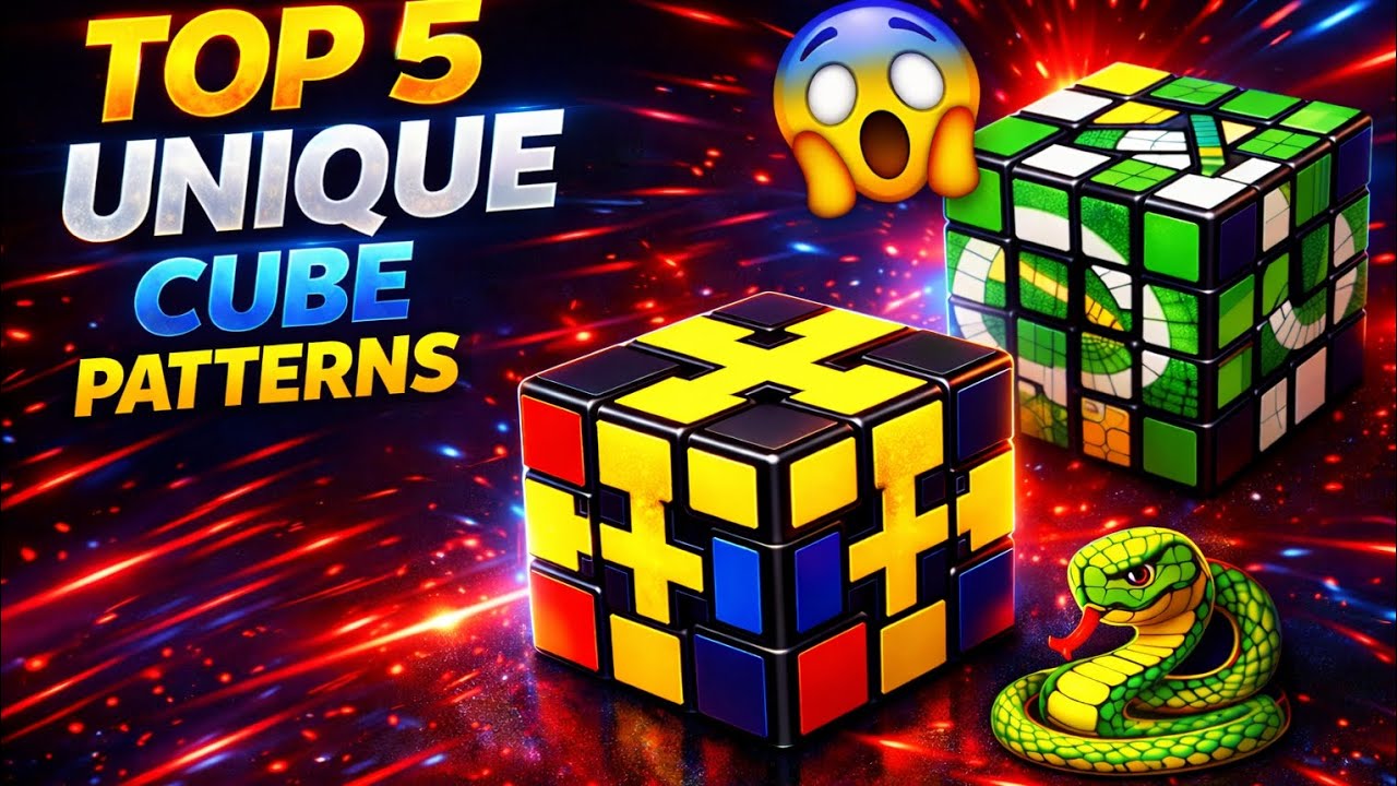 TOP 5 Unique Rubik’s Cube Patterns 😱 | Cube Lovers Must Watch