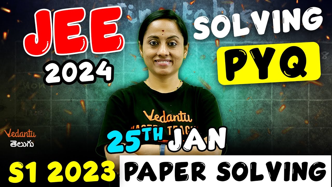 JEE Main 2024 Jan Attempt Very Important | FREE PYQs | Solving PYQs ...