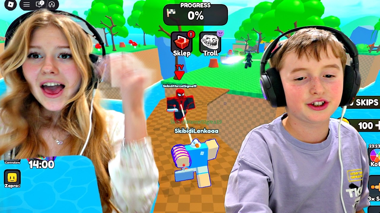 CZY BĘDZIE KŁÓTNIA - KONTROLUJEMY SIĘ NA WZAJEM W ROBLOX OBBY