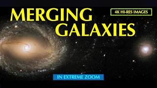 Cosmic Collisions! Merging Galaxies In Extreme Zoom - 4K #artinspace