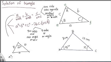 SPM - Add Maths - Form 4 - Solution of Triangle