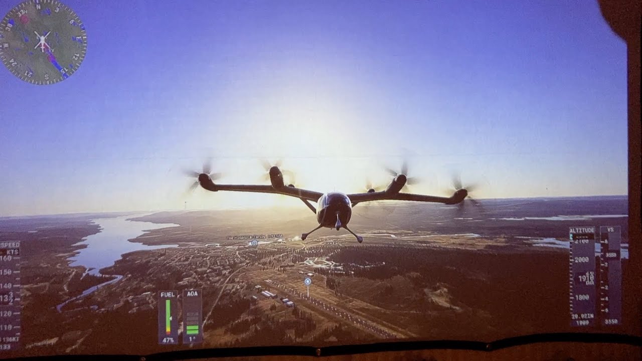 Joby Aviation i Flight Simulator 2024, från Torsby sjukhus till ...