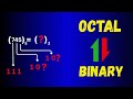 how to convert octal to binary number | Shortcut method  of conversion